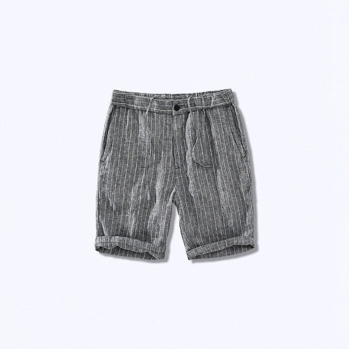 Lyon Striped Linen Shorts for Men