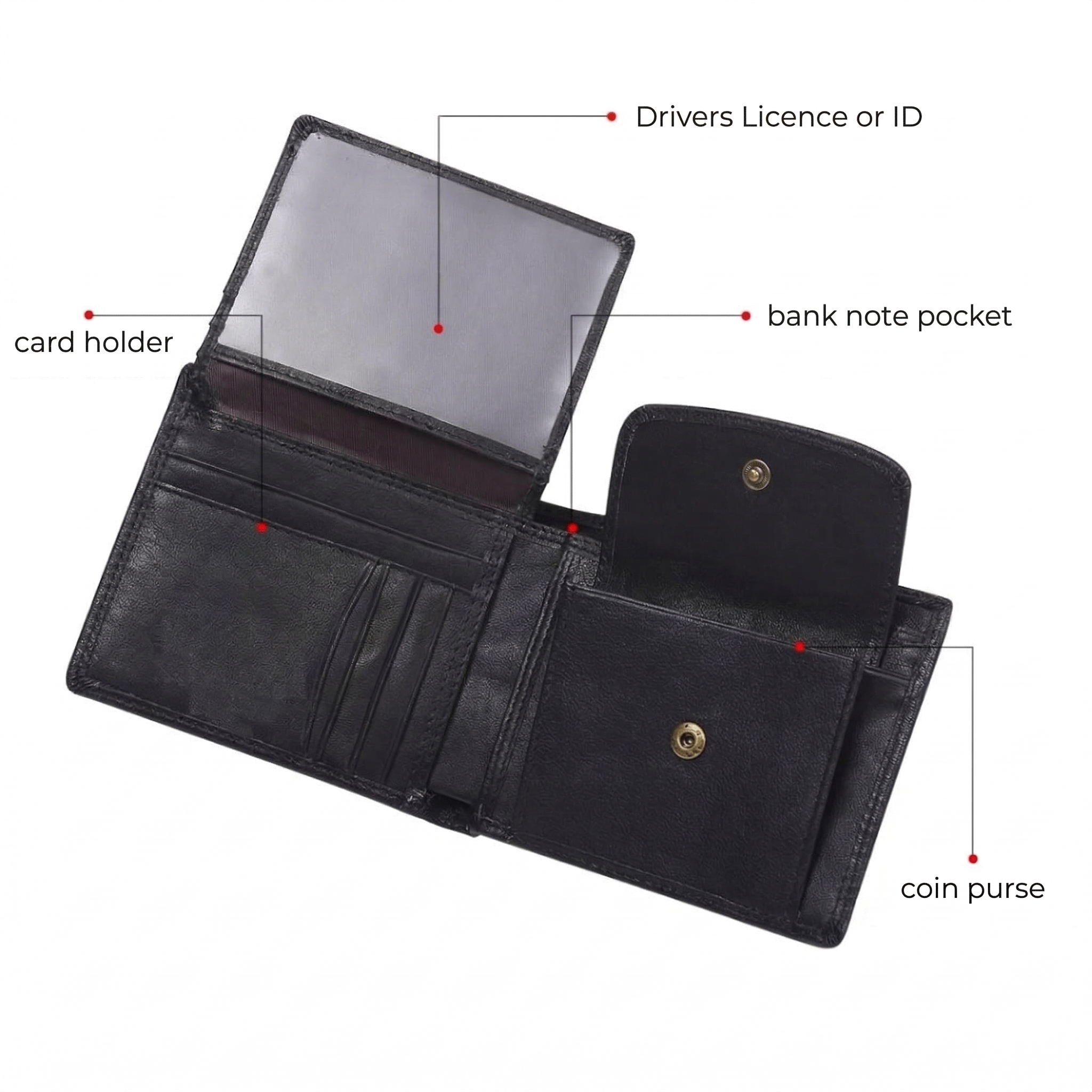 Derry Minimalist Men’s High-Quality Leather Wallet